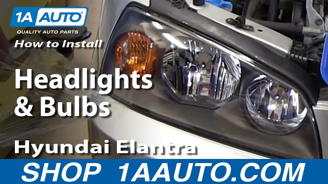 How To Replace Headlights 04-06 Hyundai Elantra