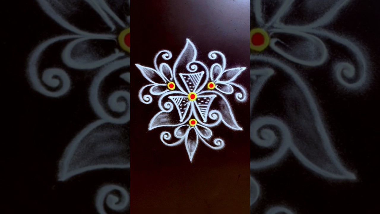 kutty kolam daily rangoli viral rangoli short #shortsfeed #rangoli #dialyrangoli #thiruaarooran