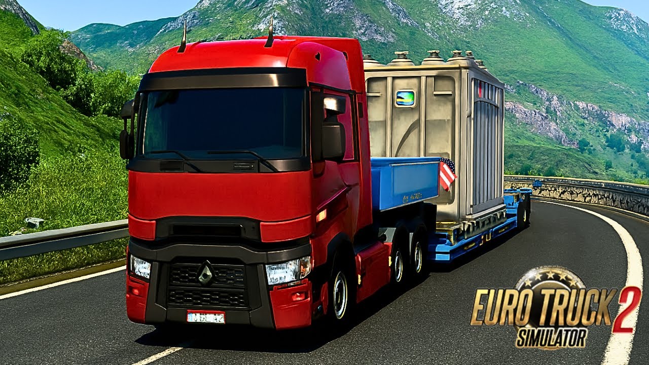 Cargo Delivery at Night with Renault truck | Realistic Drive [Sound MOD] | Euro Truck Simulator 2