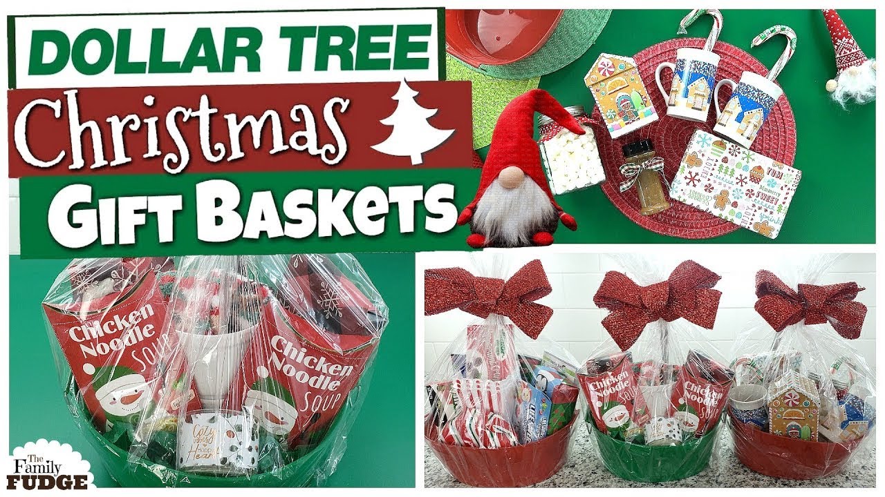 DOLLAR TREE Christmas Gift Basket Ideas | BEST TIPS + Budget Friendly