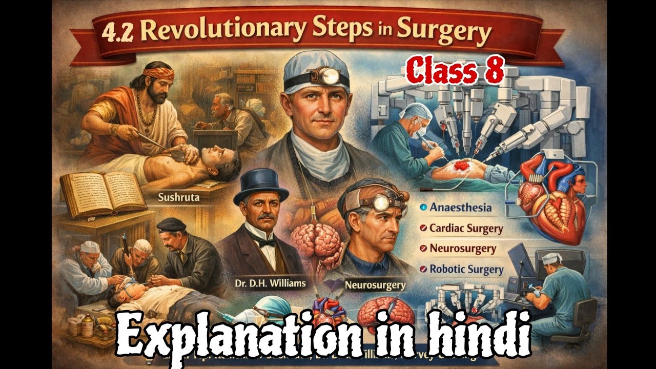 4.2 Revolutionary Steps in Surgery #english #balbharti #education #class8 #surgery #maharashtraboard