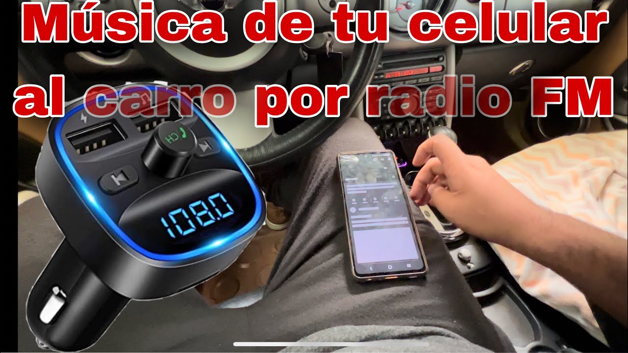 Transmisor Bluetooth Fm Para Auto | Como tener m&uacute;sica en TU AUTO sin auxiliar ESTEREO SIN BLUETOOTH