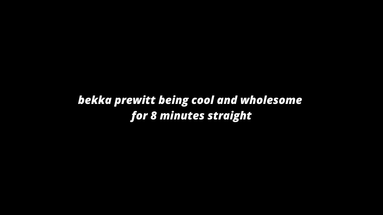 [scenepack] bekka prewitt being cool and wholesome for 8 minutes straight