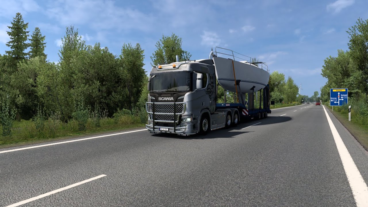 Köln to Osnabrück with Scania V8.