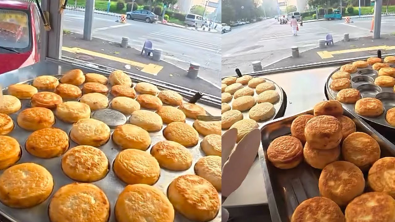 Cooking egg-filled hamburgers, Cooking food live streaming.  #food  #cooking