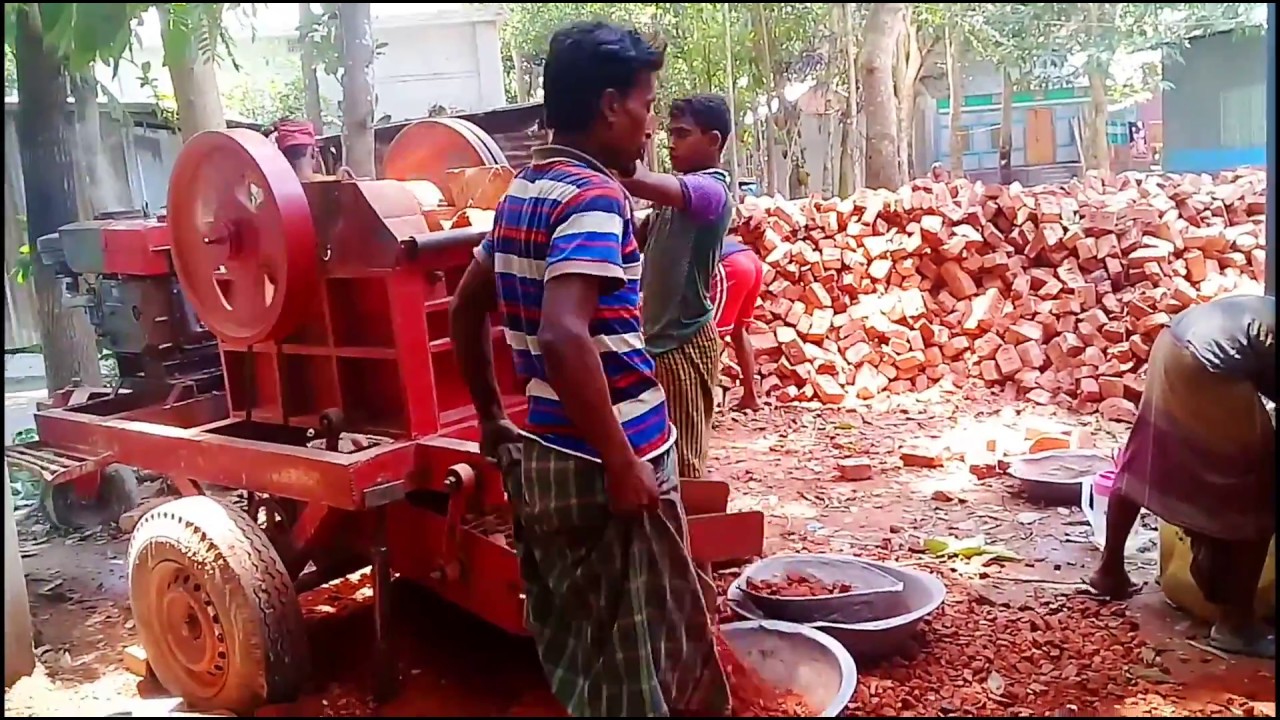 Bricks breaking for machine on Bd workers, brick breking for bd  homebuilding.looking Amazing!!!