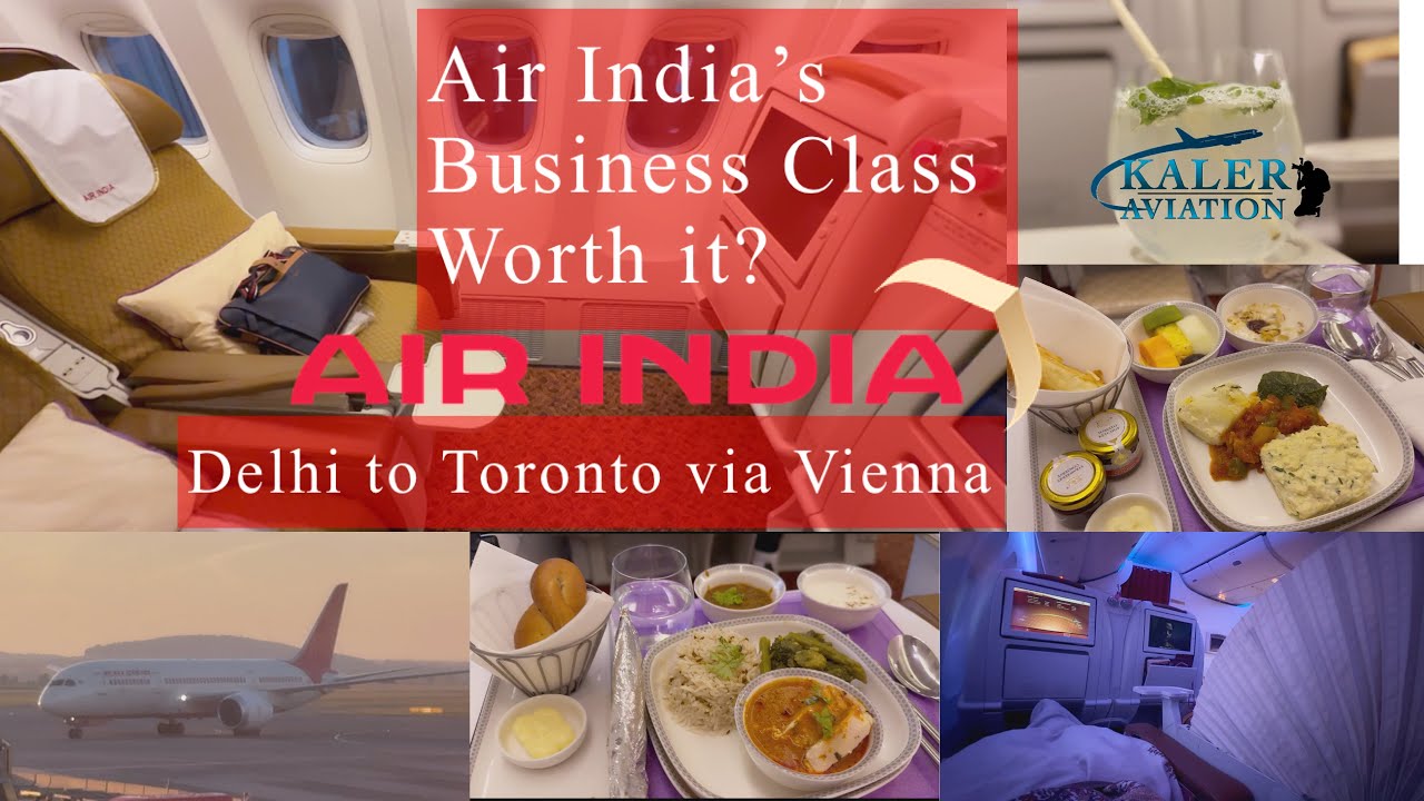 Is Air India’s BUSINESS CLASS Worth it? Delhi to Toronto via Vienna | B777