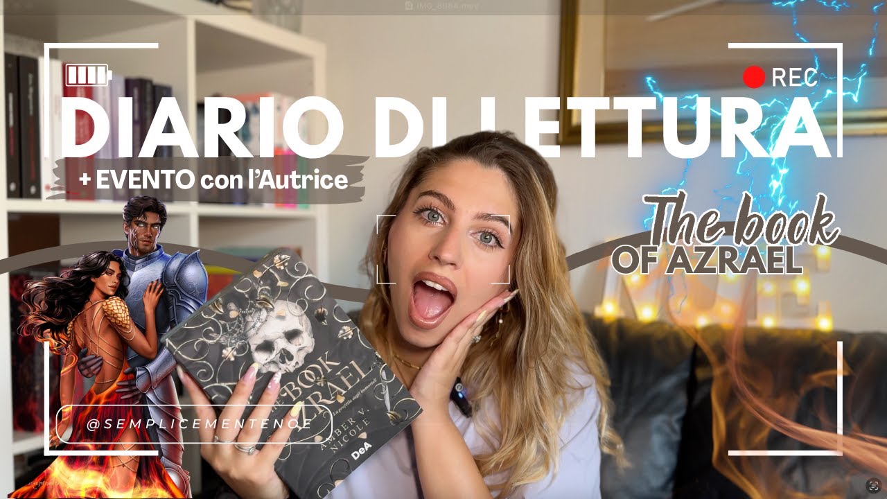 📖THE BOOK OF AZRAEL Vlog di lettura + evento | Booktube