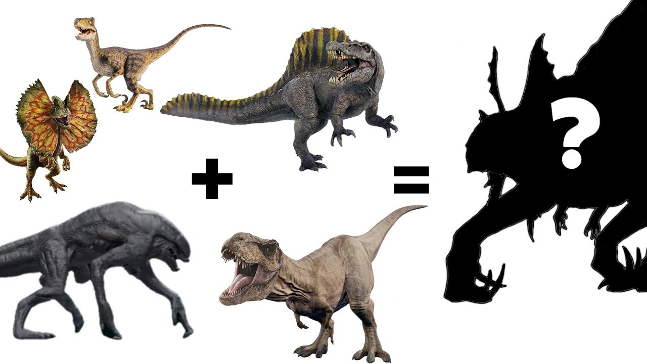 The Most Dangerous Dinosaur Fusion | Create the Strongest Hybrid-Mutant Drawing