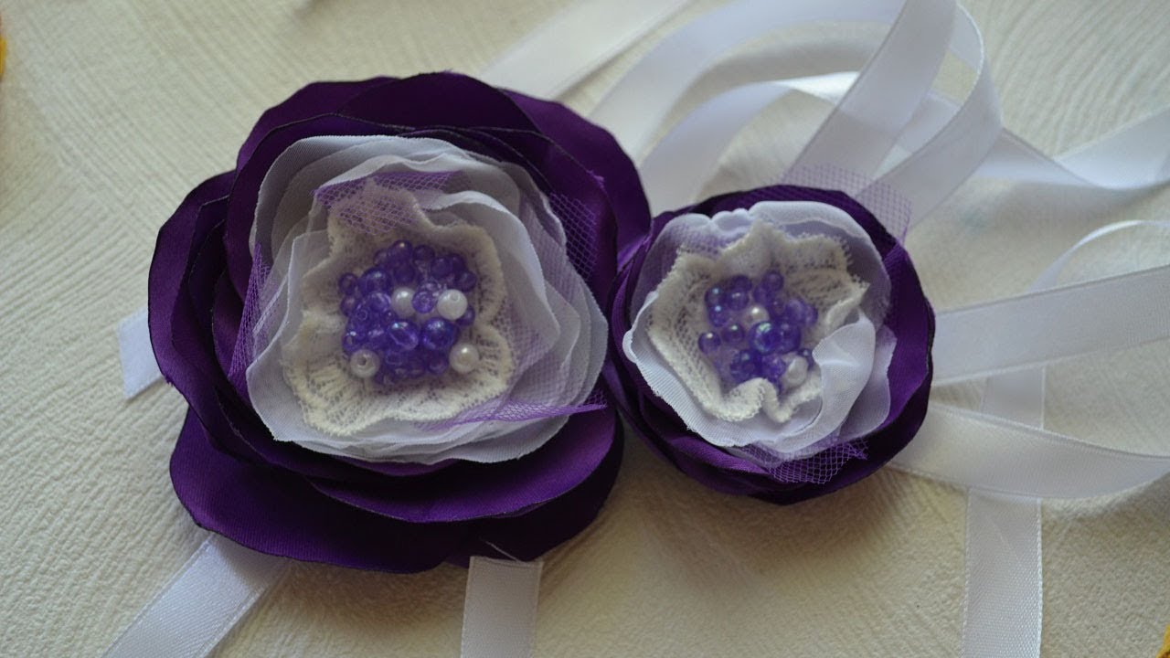 Цветы из ткани. МАСТЕР КЛАСС ✄ Tanya Filatova