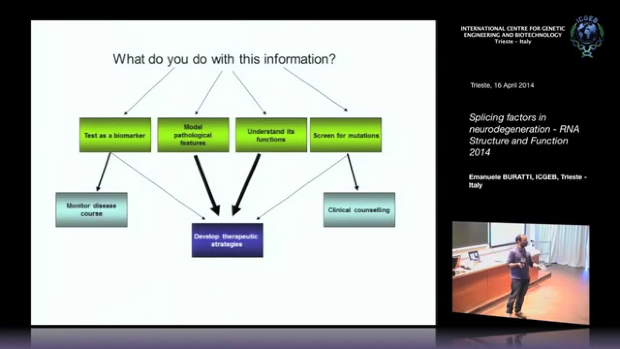 E. Buratti - RNA splicing factors involved in neurodegeneration