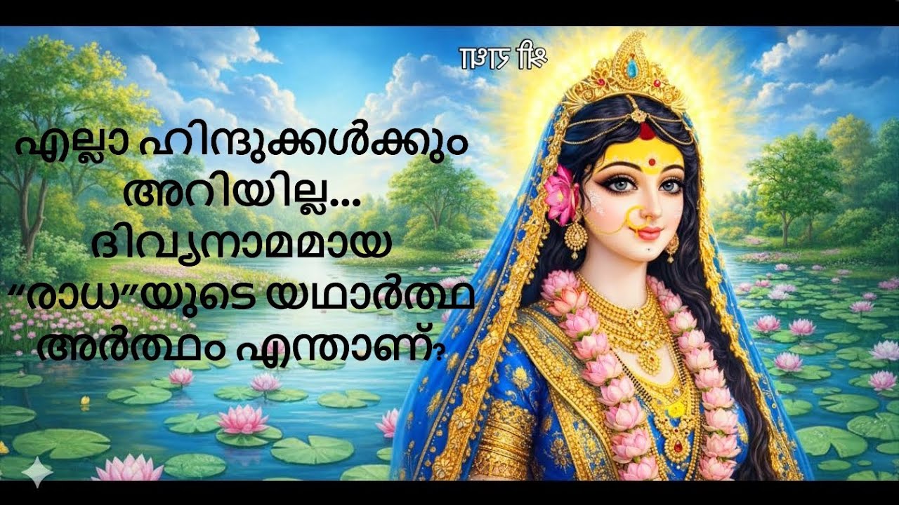 എല്ലാ ഹിന്ദുക്കൾക്കും അറിയില്ല…ദിവ്യനാമമായ “രാധ”യുടെ യഥാർത്ഥ അർത്ഥം എന്താണ്? 