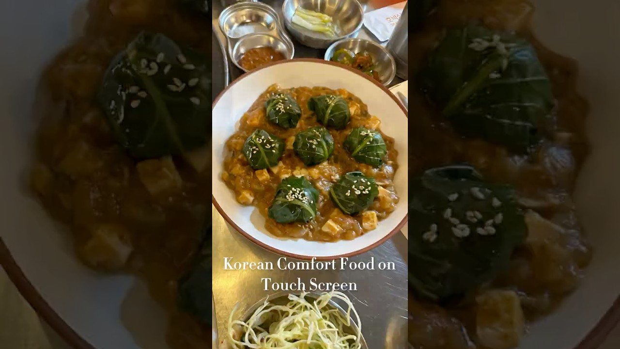 Korean Comfort Food in Touch Screen📺