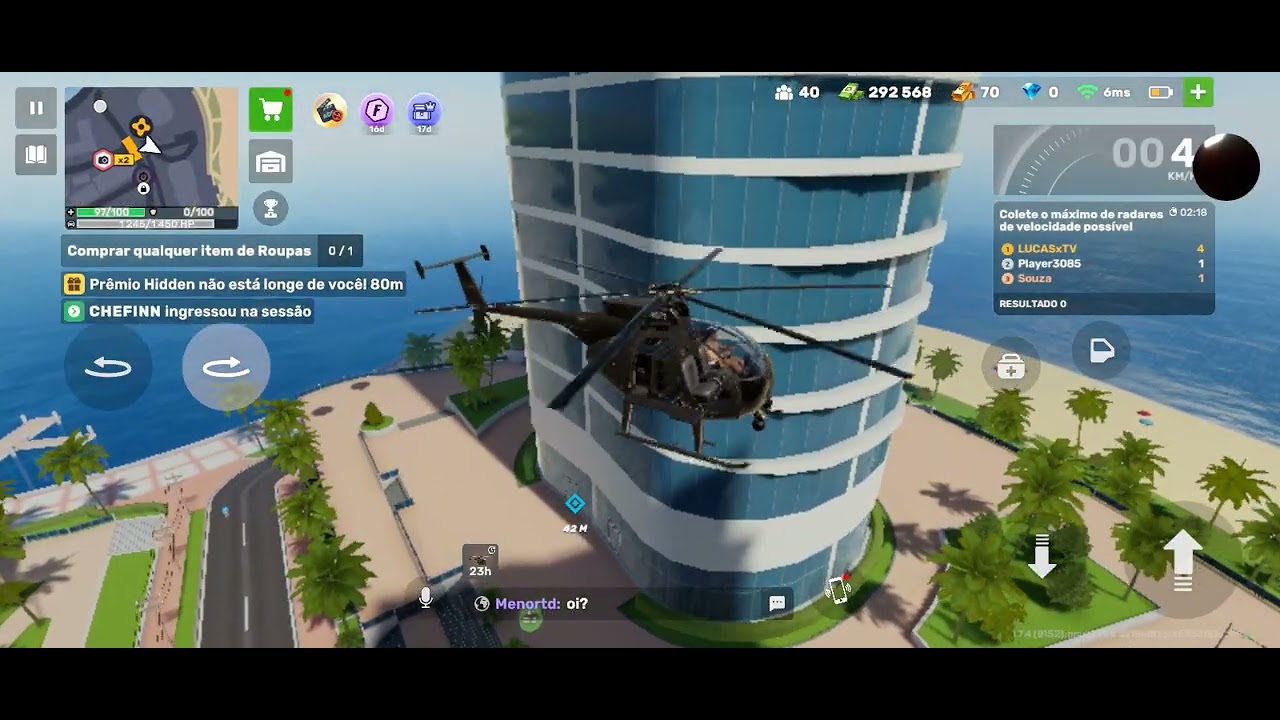 Jogando de helicóptero 