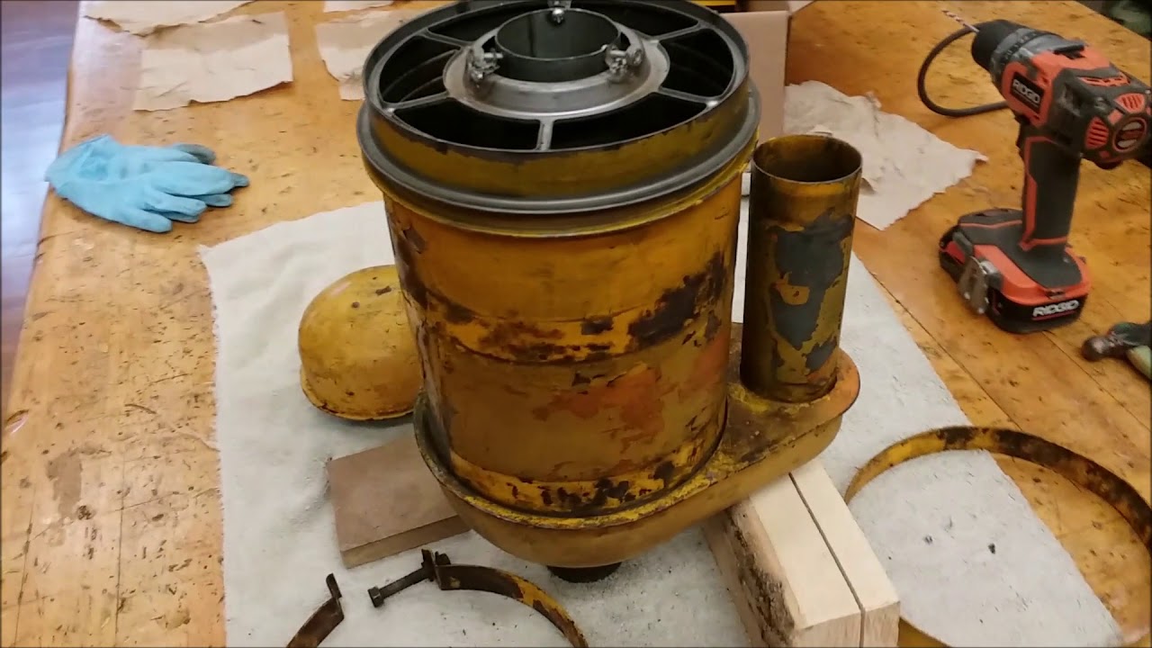 580 CK Case backhoe Oil bath Filter Rebuild