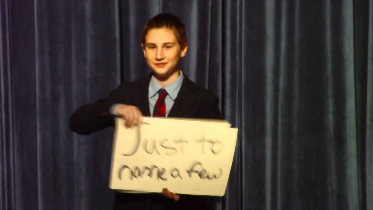 Best Middle School Election Speech Ever, Zach Oschin