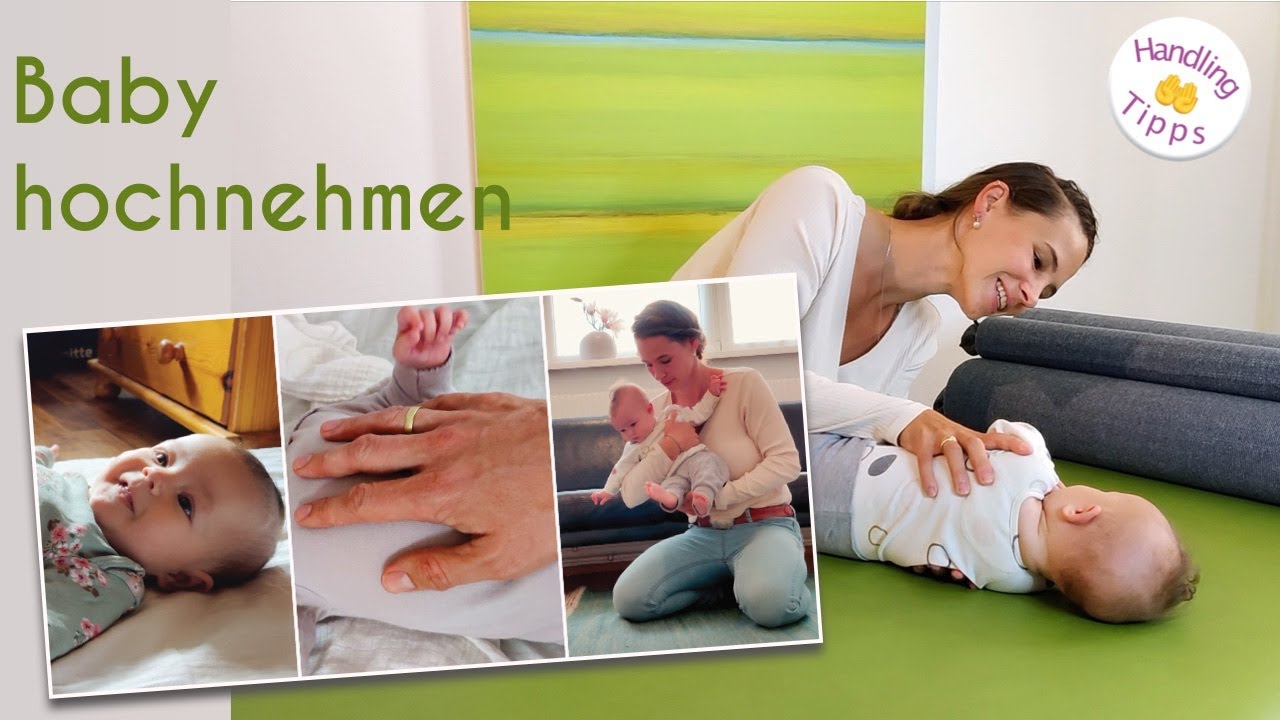 Baby richtig hochnehmen und hinlegen - So nimmst du dein Neugeborenes richtig auf und legst es ab