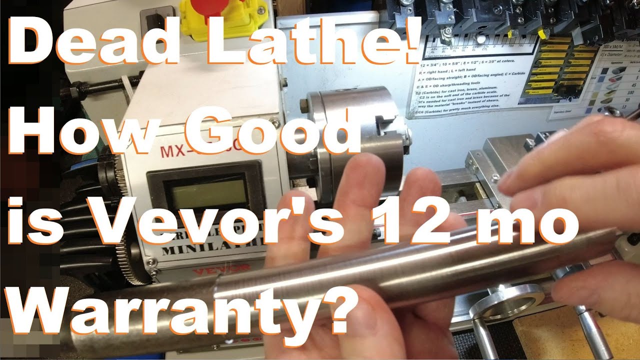 Broken Lathe - Won't Turn: How Good is VEVOR's 12mo Warranty?