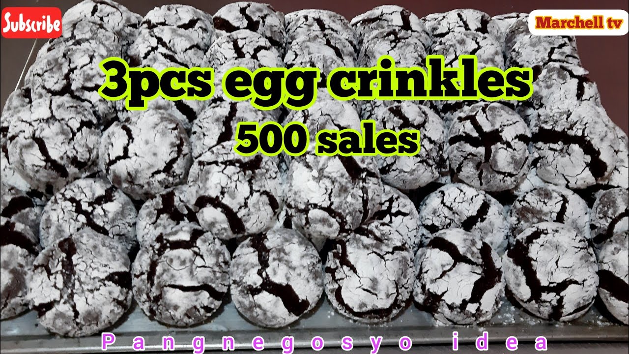 CHOCOLATE CRINKLES EASY RECIPE❤PAANO GUMAWA NG CRINKLES COOKIES?murang recipe ng tinapay idea
