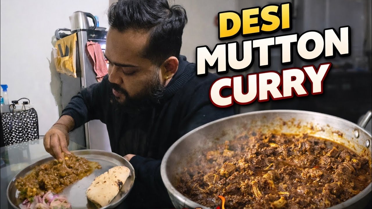 Desi Mutton Curry 🍖 | Home Style Cooking | Must Try #dailyvlog #viralvideo #trending 