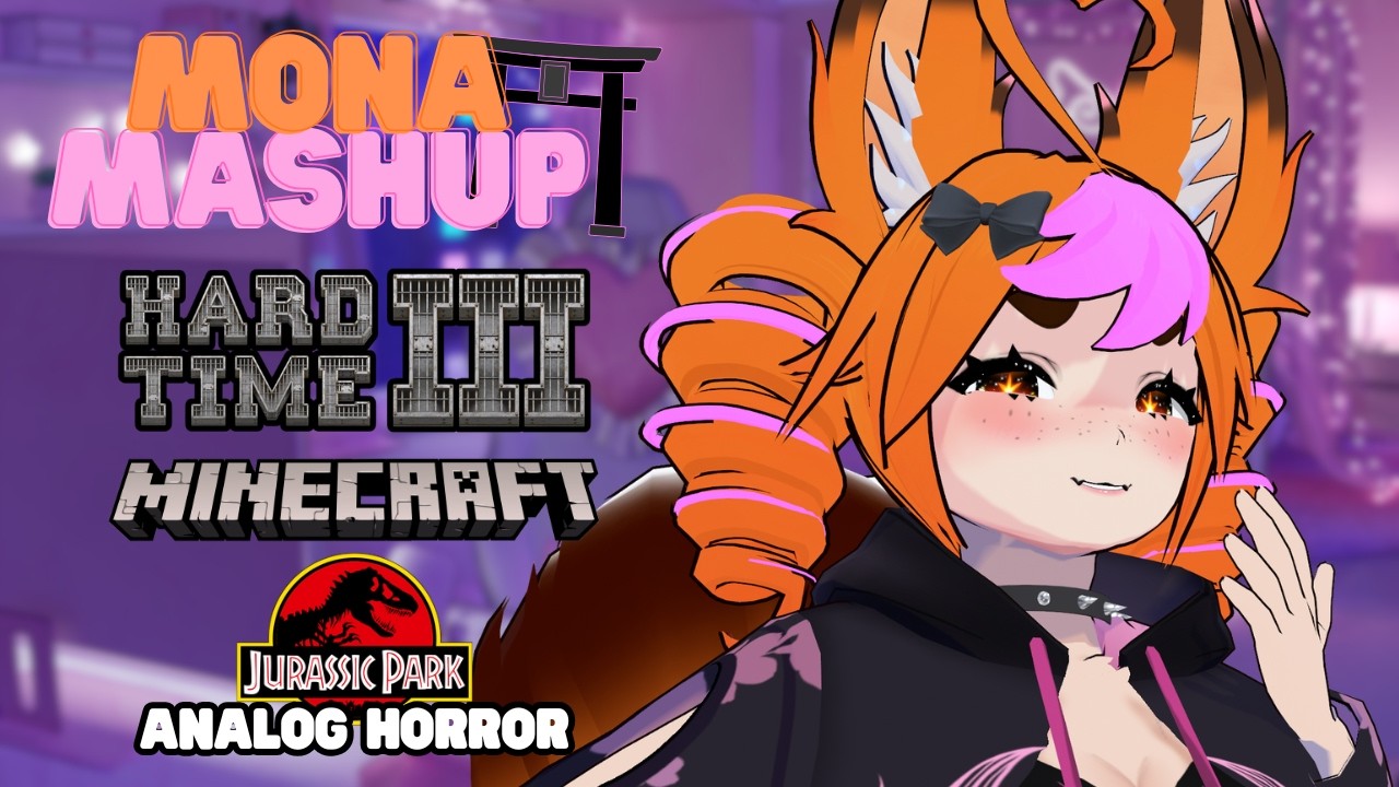 Doing all kinds of GOOFY THINGS! Hard Time III, Minecraft, watching Jurassic Park Analog Horror!