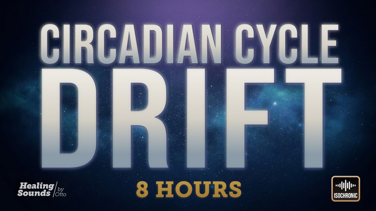 Circadian Sleep Drift 🌌 | 8 HOURS + BLACK SCREEN | Nervous System Sleep Cycle Support
