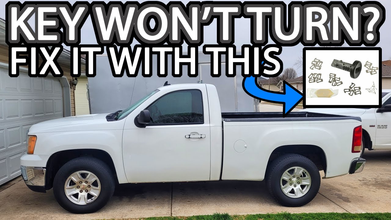 Как заменить цилиндр замка зажигания GMC Sierra или Chevy Silverado (ключ не поворачивается)