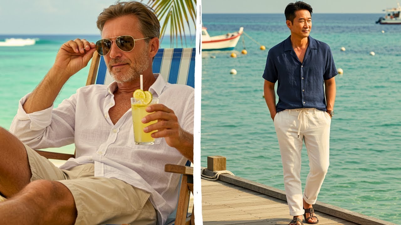 Guía de Estilo de Verano para Hombres Mayores de 50 Años: Combate el Calor con Clase.