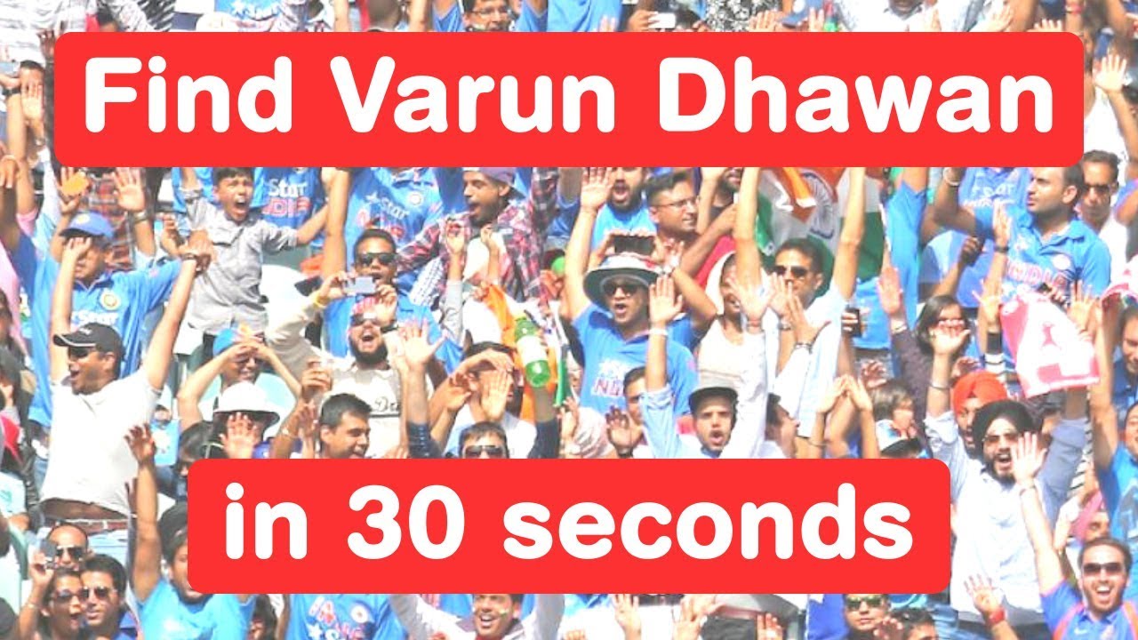 Find Varun Dhawan in 30 seconds - Judwaa 2 Challenge