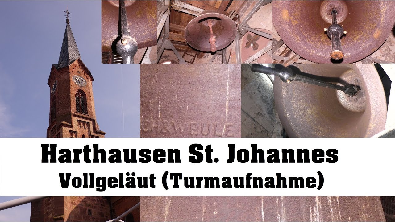 Harthausen, St. Johannes, Vollgeläut (Turmaufnahme)
