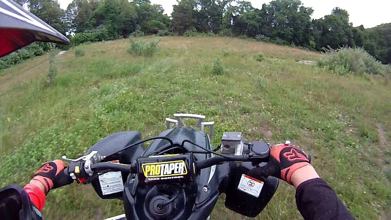 trx450r Trail Ripping Weapon!!!        (Wheelies+solo trail ride)