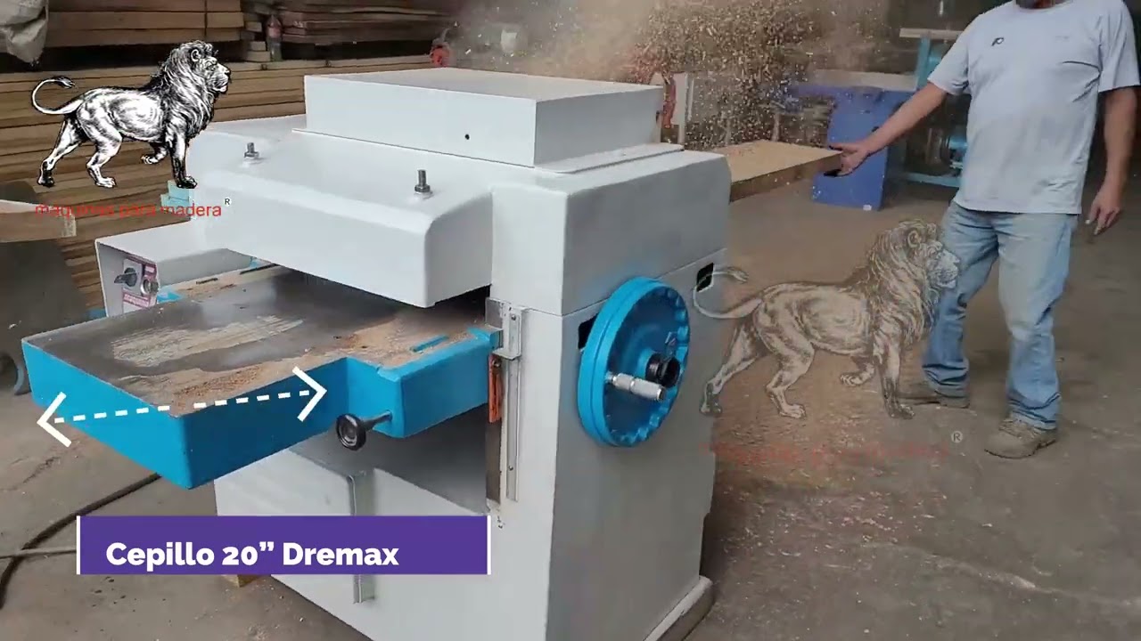 Cepillo 20” Marca Dremax muy preciso -- Maquinas para madera