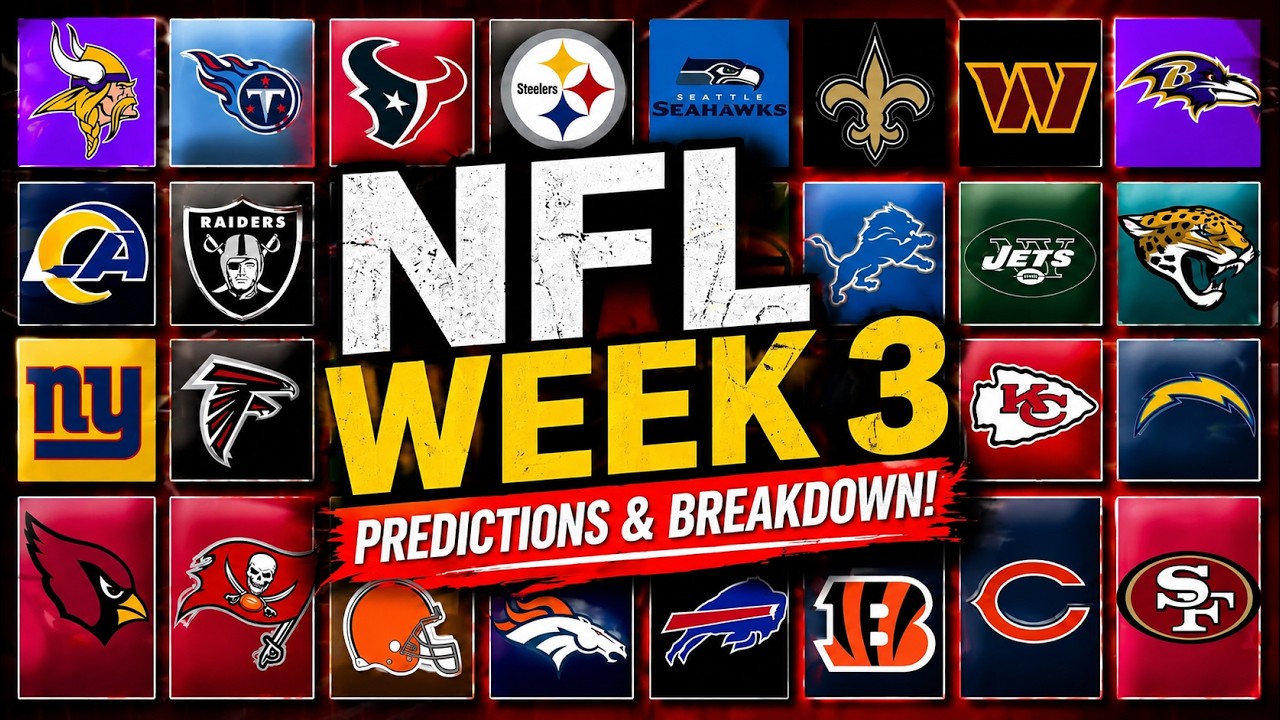 NFL Week 3 Predictions! My BOLD Picks for EVERY Game! 2026 