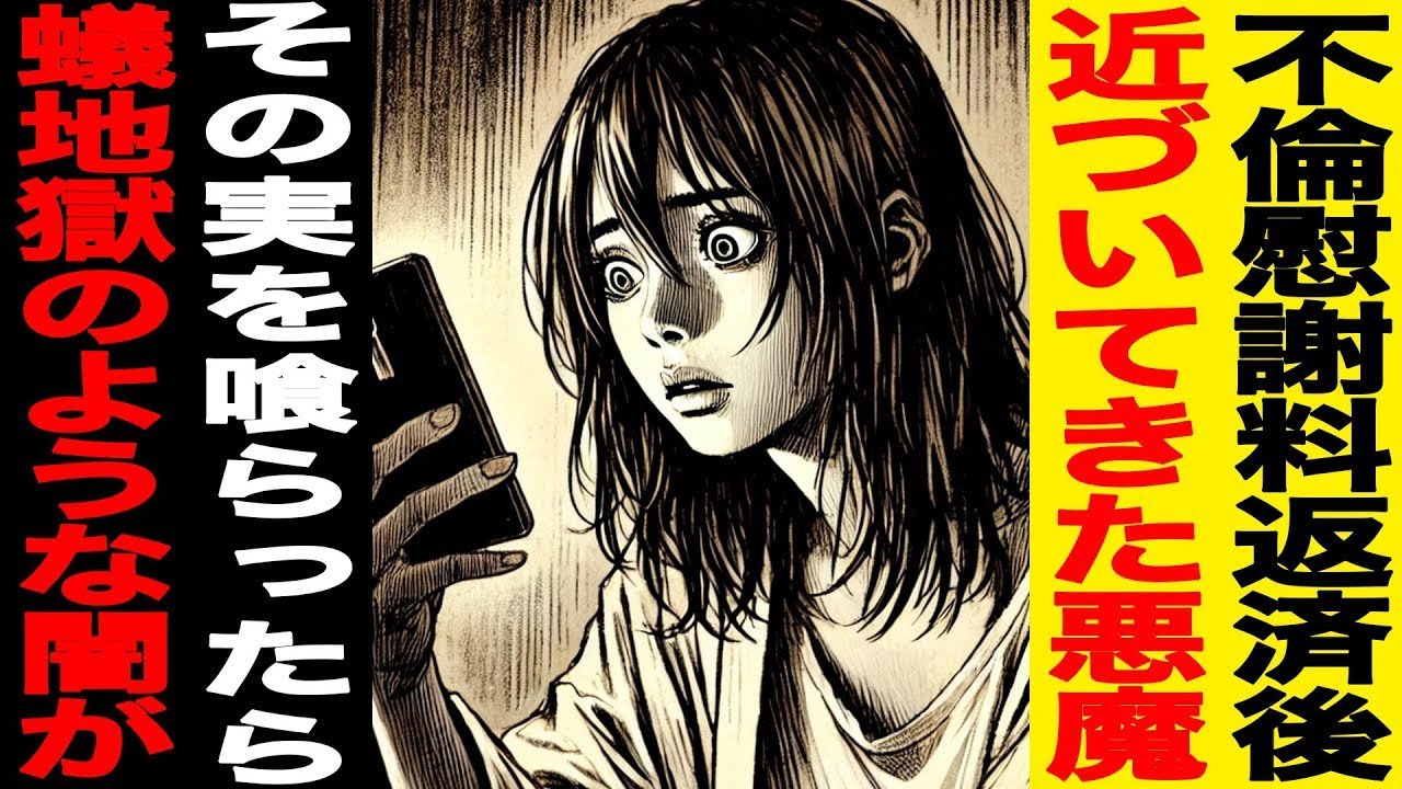 【漫画】やっと終わった不倫慰謝料返済後に近づいてきた悪魔→悪魔の差し出す実を喰らったら蟻地獄のような闇が広がっていた…私の人生は終わった…（修羅場）