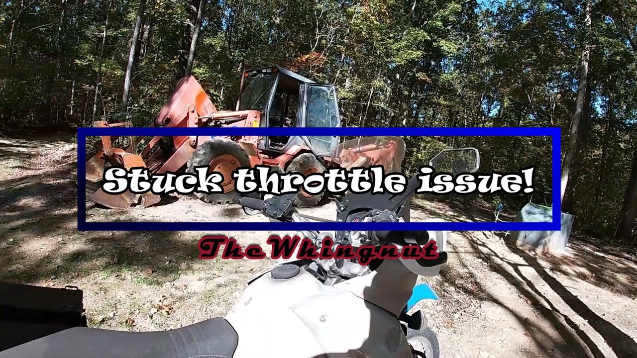 Frozen throttle sad rider!