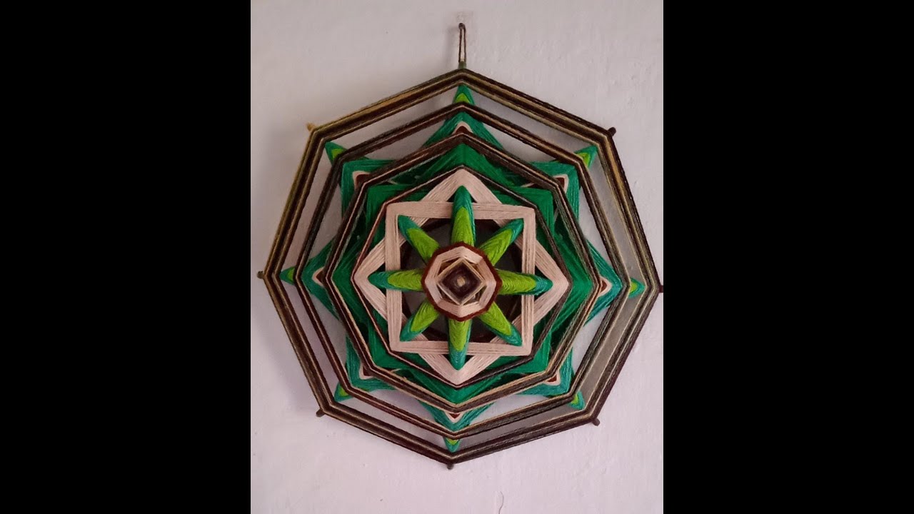 COMO FAZER MANDALA DE LÃ (MANDALA XAMANICA). Créditos: Mila Mandalas