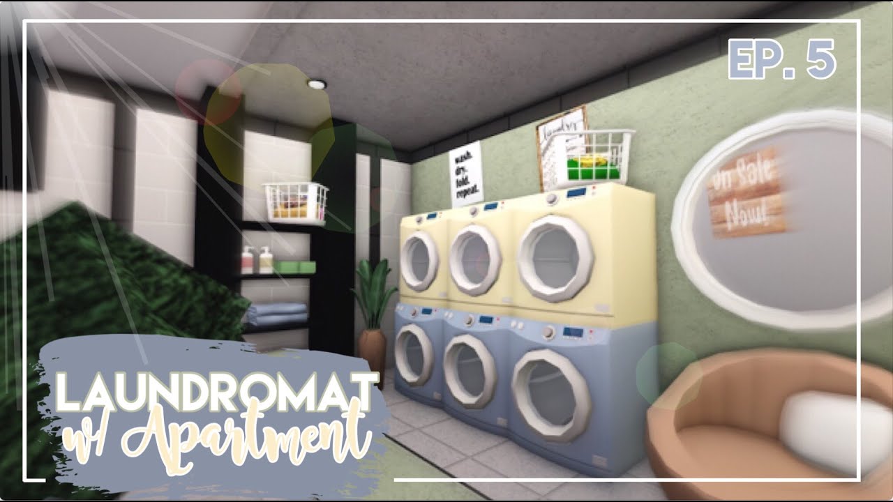 Laundromat w/ Apartment | Town Builds #5 | Welcome to Bloxburg