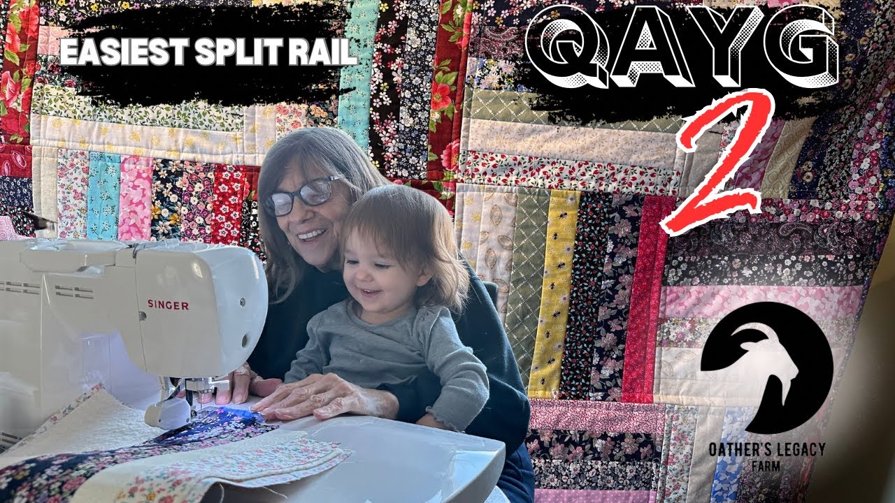 Q.A.Y.G - Mamaw Makes the Quickest and Easiest Split Rail Quilt