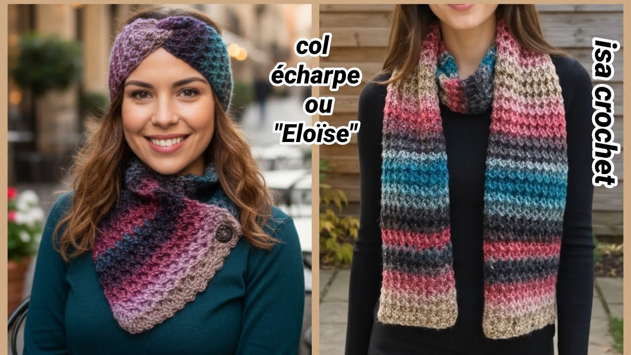 Tuto tour de cou ou écharpe 