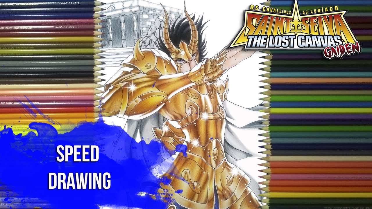 Speed Drawing - Capricorn El Cid - (The Lost Canvas Gaiden 聖闘士星矢 外伝) - COLLAB