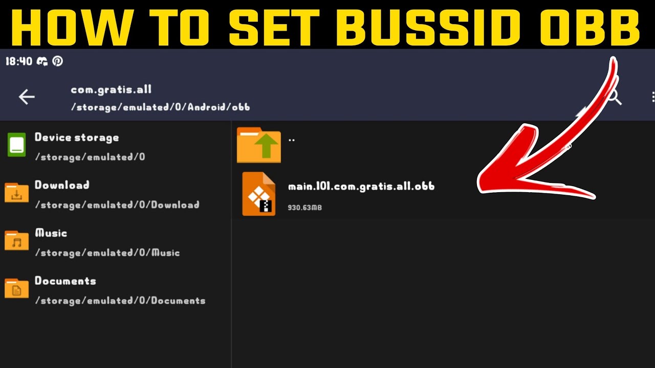 HOW TO SET BUSSID OBB TUTORIAL/ BUSSID OBB