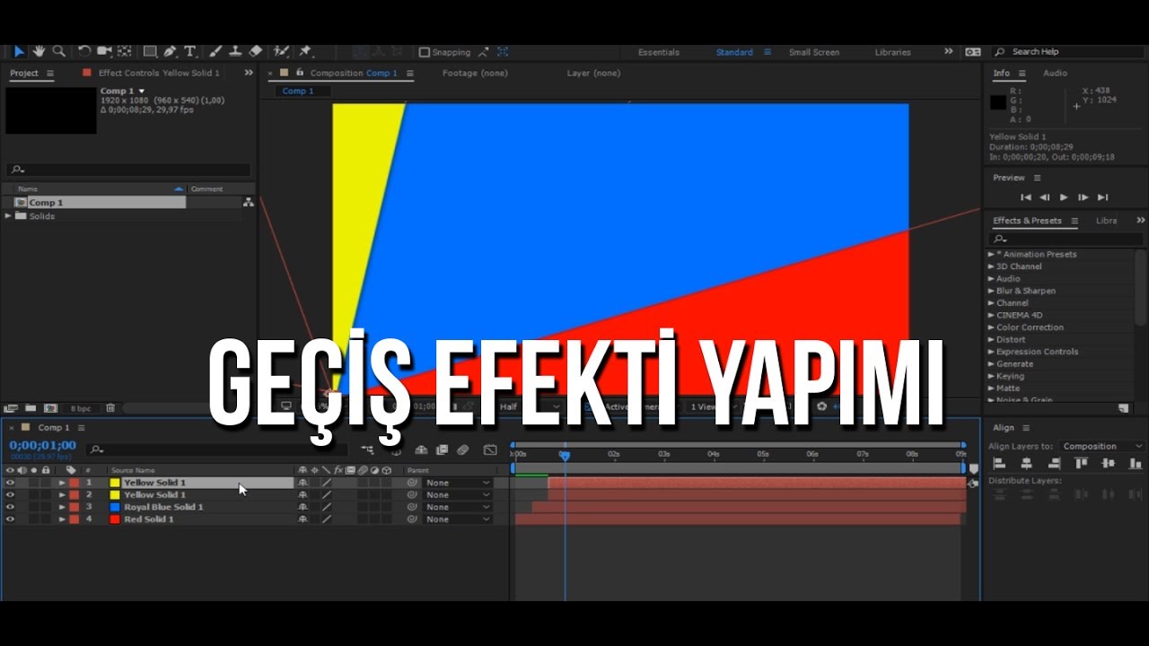 Video Geçiş Efekti Yapımı