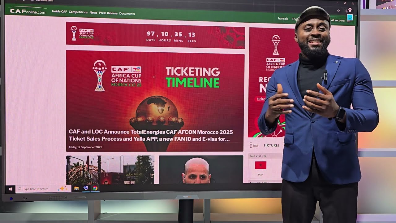 CAF OPEN PORTAL TO GET TICKETS FOR AFCON 2025