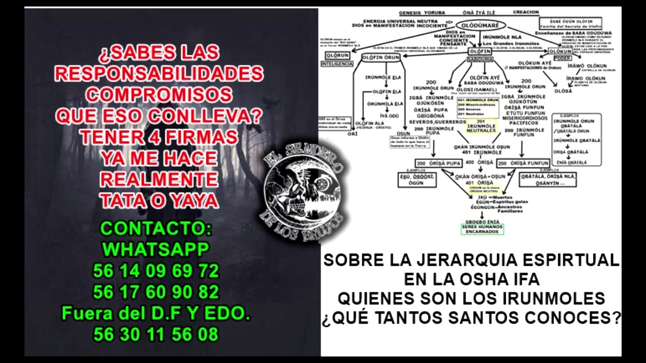 JERARQUÍAS ESPIRITUALES EN LA OSHA-IFA, LOS IRUNMOLES-ERES TATA O YAYA SABES TUS RESPONSABILIDADES