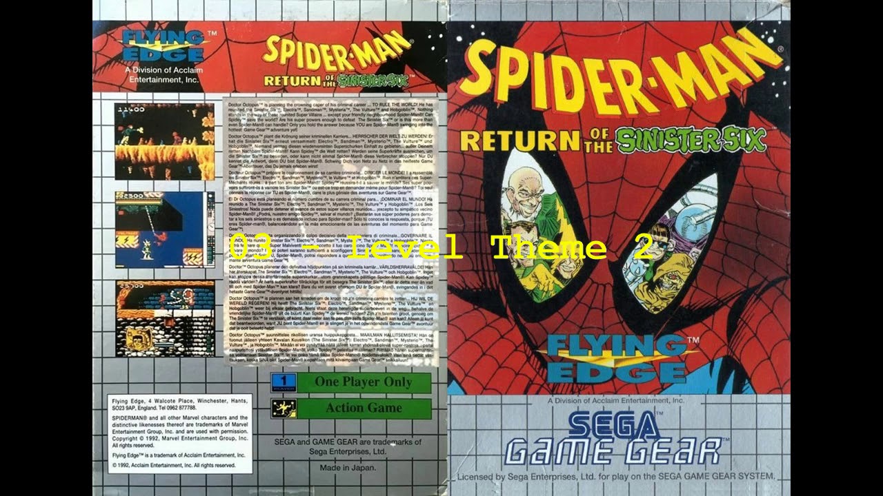 Spider-Man: Return of the Sinister Six (Game Gear): Full Soundtrack