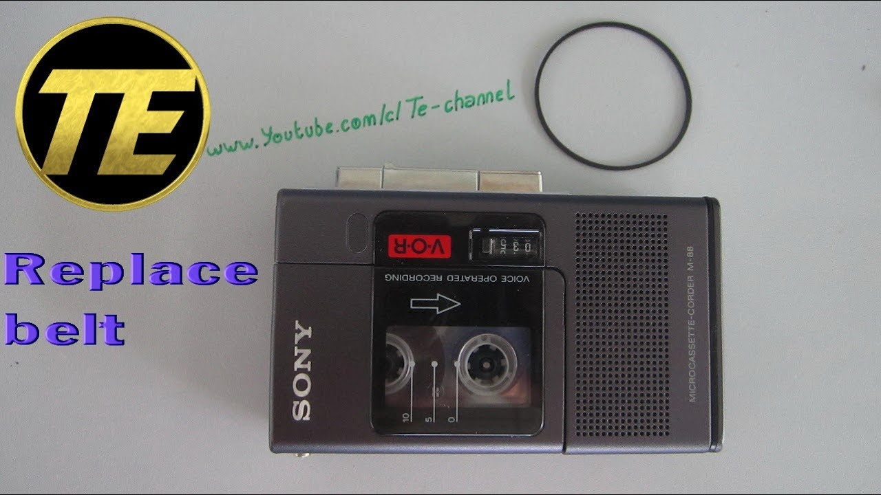 Cassette - Repair Microcassette recorder - Replace belt