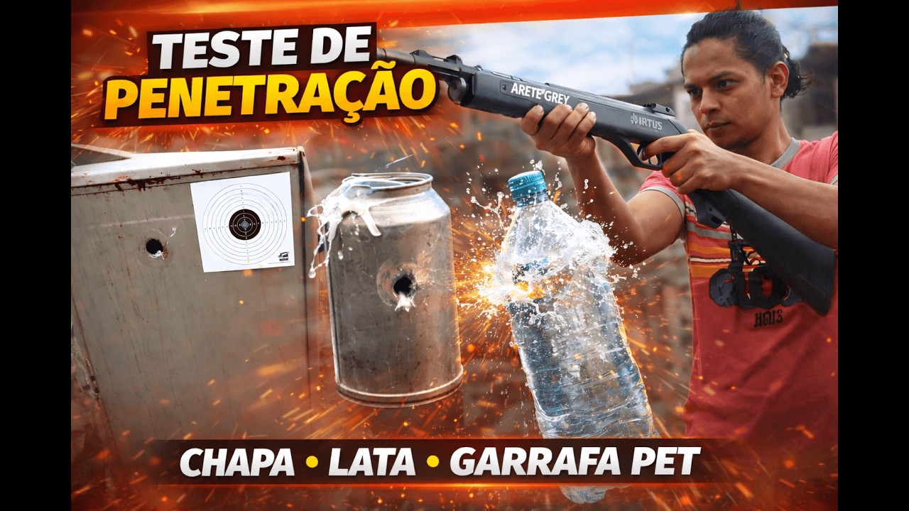 Teste da ARETE GREY 5.5 VIRTUS – Alcance, Força e Resultado Real