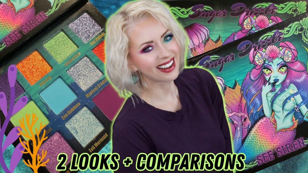 NEW SUGAR DRIZZLE SEE SIREN PALETTE REVIEW + 2 LOOKS TUTORIAL | Steff's Beauty Stash