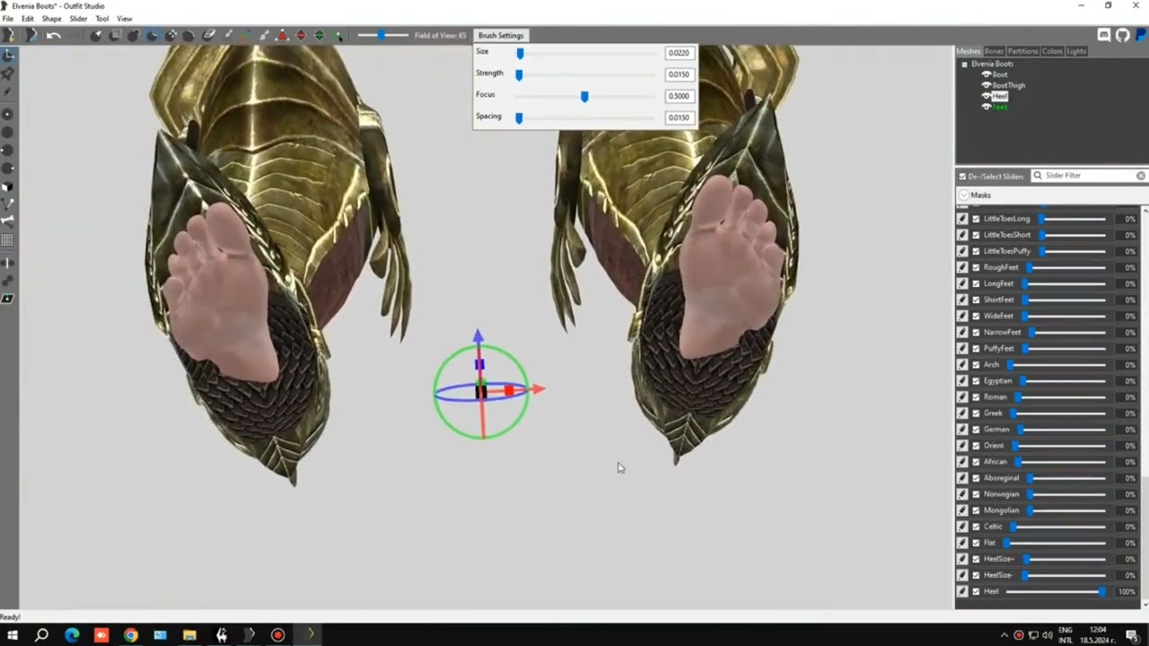 Skyrim BodySlide FemDAZFeet tutoria 2