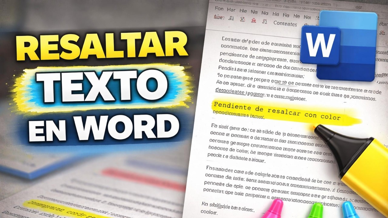 🟡 CÓMO RESALTAR un TEXTO en WORD con COLOR